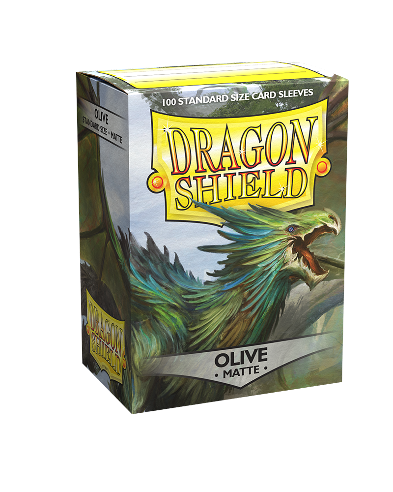 Dragon Shield Sleeves: Matte Olive (Box of 100)