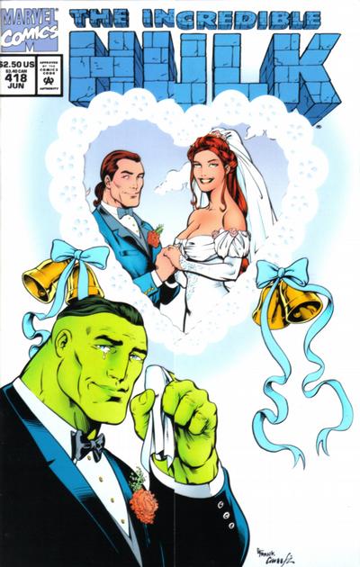 The Incredible Hulk #418 [Wedding Invitation Cover]-Very Fine (7.5 – 9)