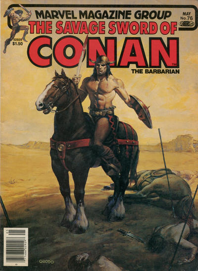 The Savage Sword of Conan #76 [Newsstand] - Vf-