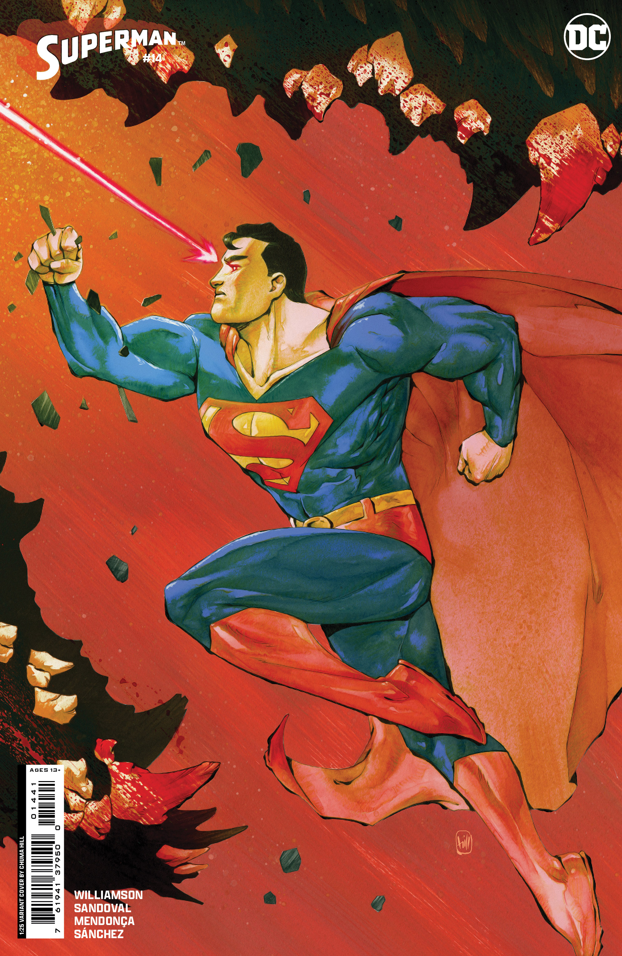 Superman #14 Cover E 1 for 25 Incentive Chuma Hill Card Stock Variant (House of Brainiac)
