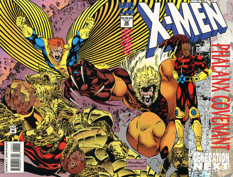 X-Men #36 [Direct Edition Holo-Foil Enhanced Variant]-Near Mint (9.2 - 9.8) [1St App. of Synch]