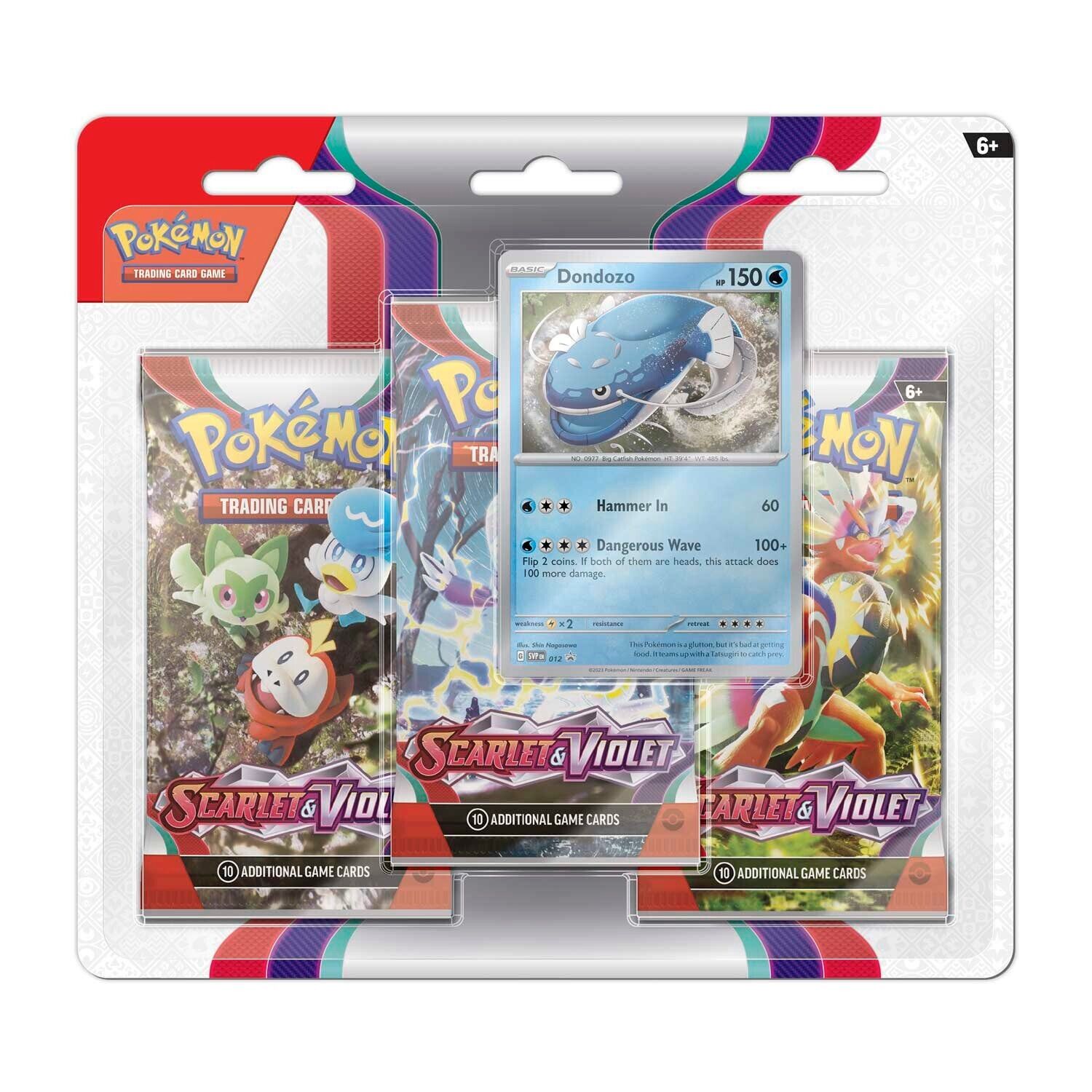 Pokemon Scarlet And Violet 3 Pack Blister