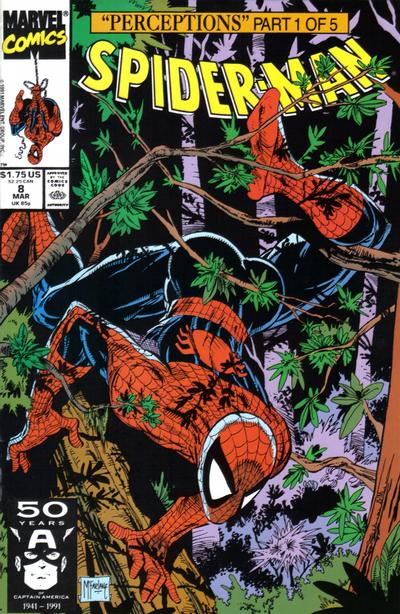 Spider-Man #8 (1990) [Direct]-Near Mint (9.2 - 9.8)