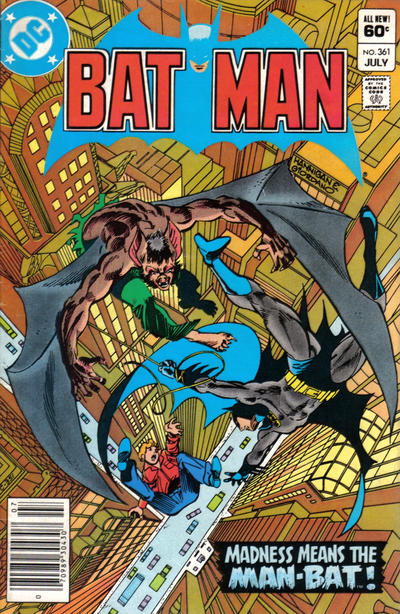 Batman #361 [Newsstand]-Fine (5.5 – 7)