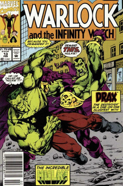 Warlock And The Infinity Watch #13 [Newsstand] - Nm- 9.2