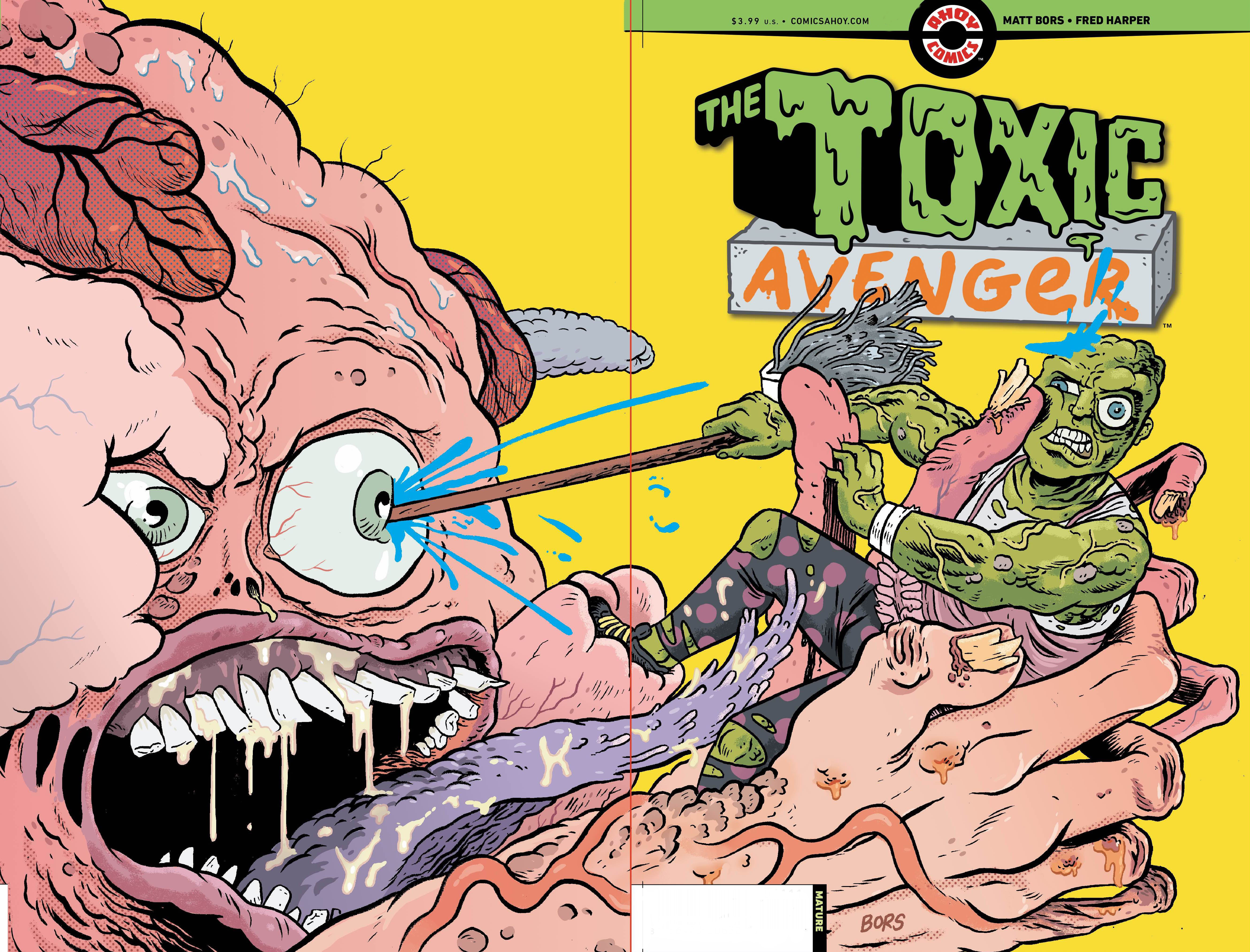 Toxic Avenger #2 Cover B 3 Copy Matt Bors Wraparound Unlock Variant (Mature) (Of 5)