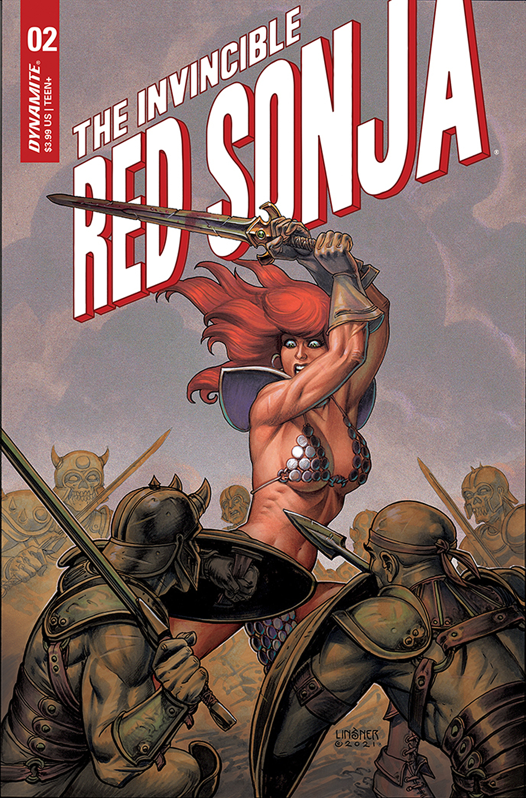 Invincible Red Sonja #2 Cover B Linsner