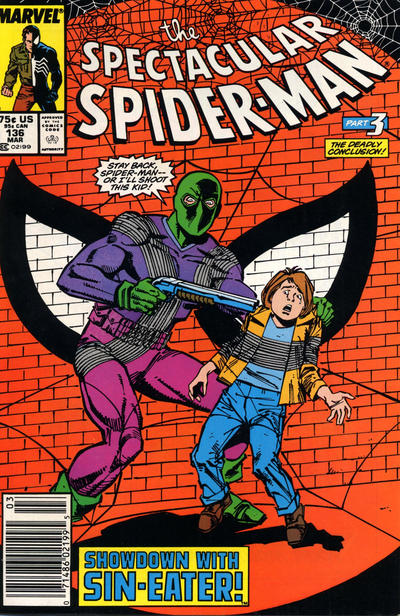 The Spectacular Spider-Man #136 [Newsstand]-Good (1.8 – 3)