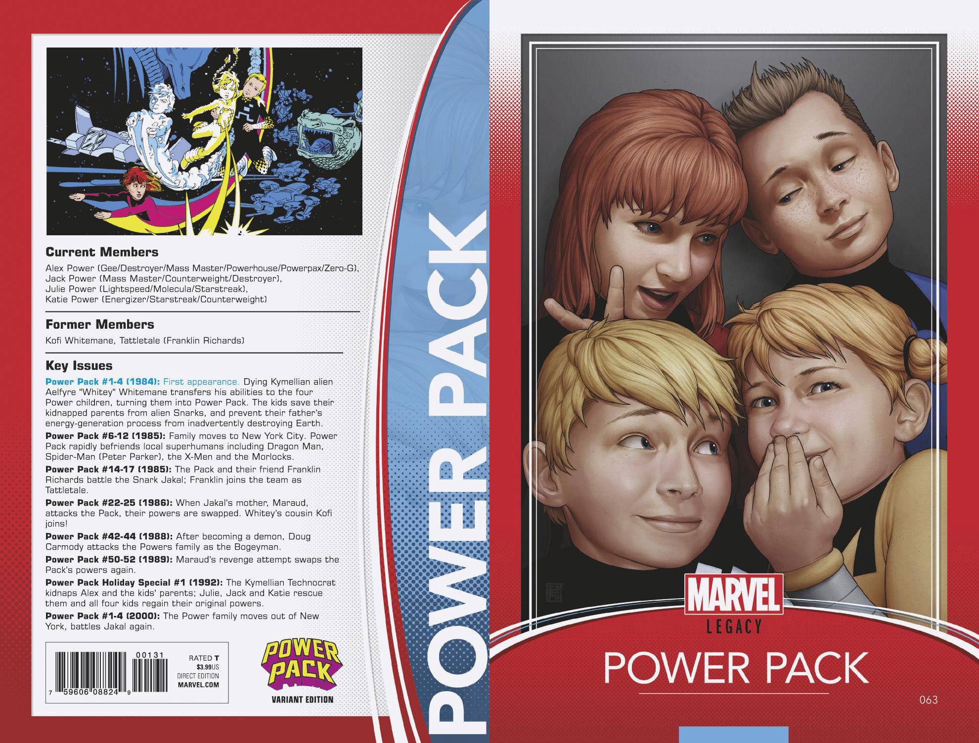 Power Pack #63 Christopher Trading Card Variant Legacy