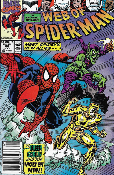 Web of Spider-Man #66 [Newsstand]-Good (1.8 – 3)