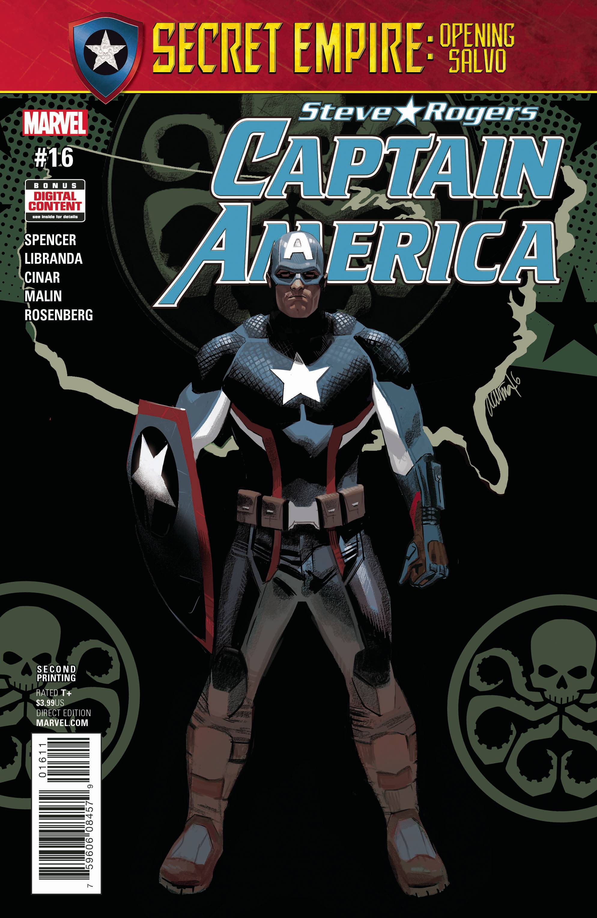 Captain America Steve Rogers #16 2nd Printing (2016)