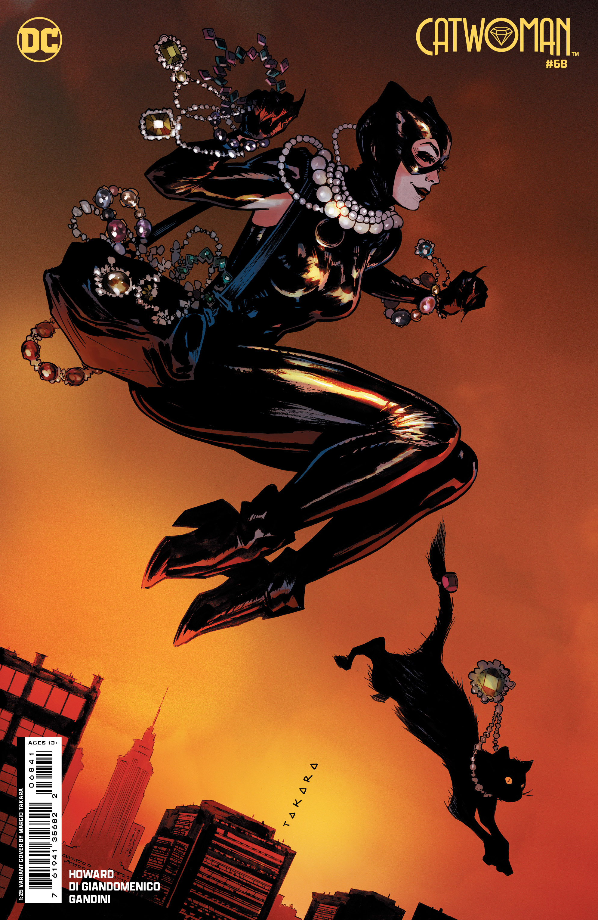 Catwoman #68 Cover E 1 for 25 Incentive Marcio Takara Card Stock Variant