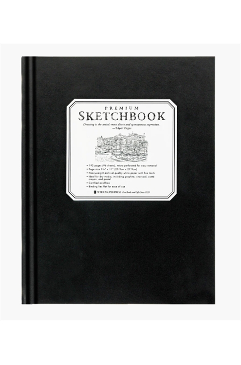 Large Black Premium Sketchbook