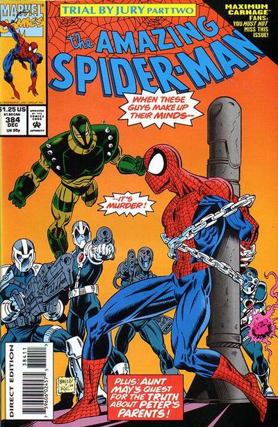 The Amazing Spider-Man #384 [Direct Edition]-Very Good (3.5 – 5)