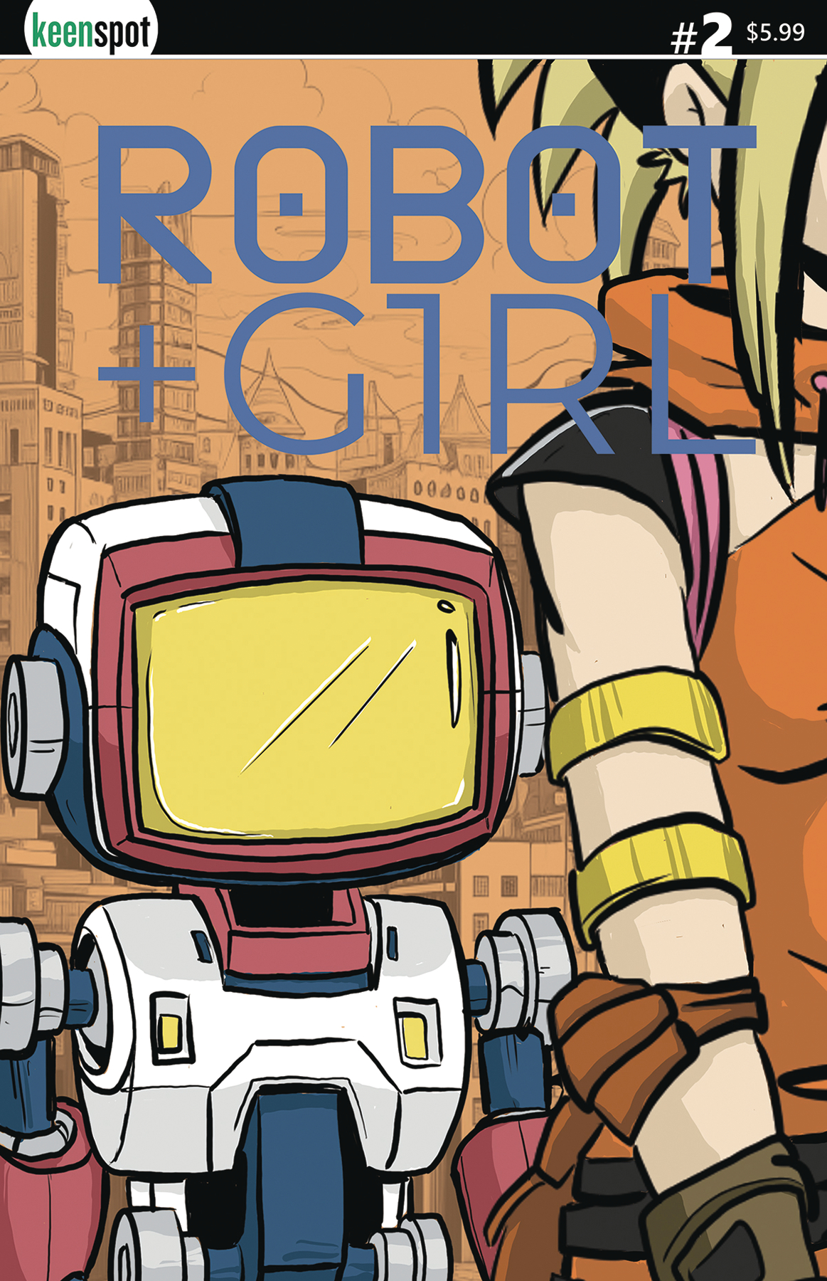 Robot + Girl #2 Cover B Mike White