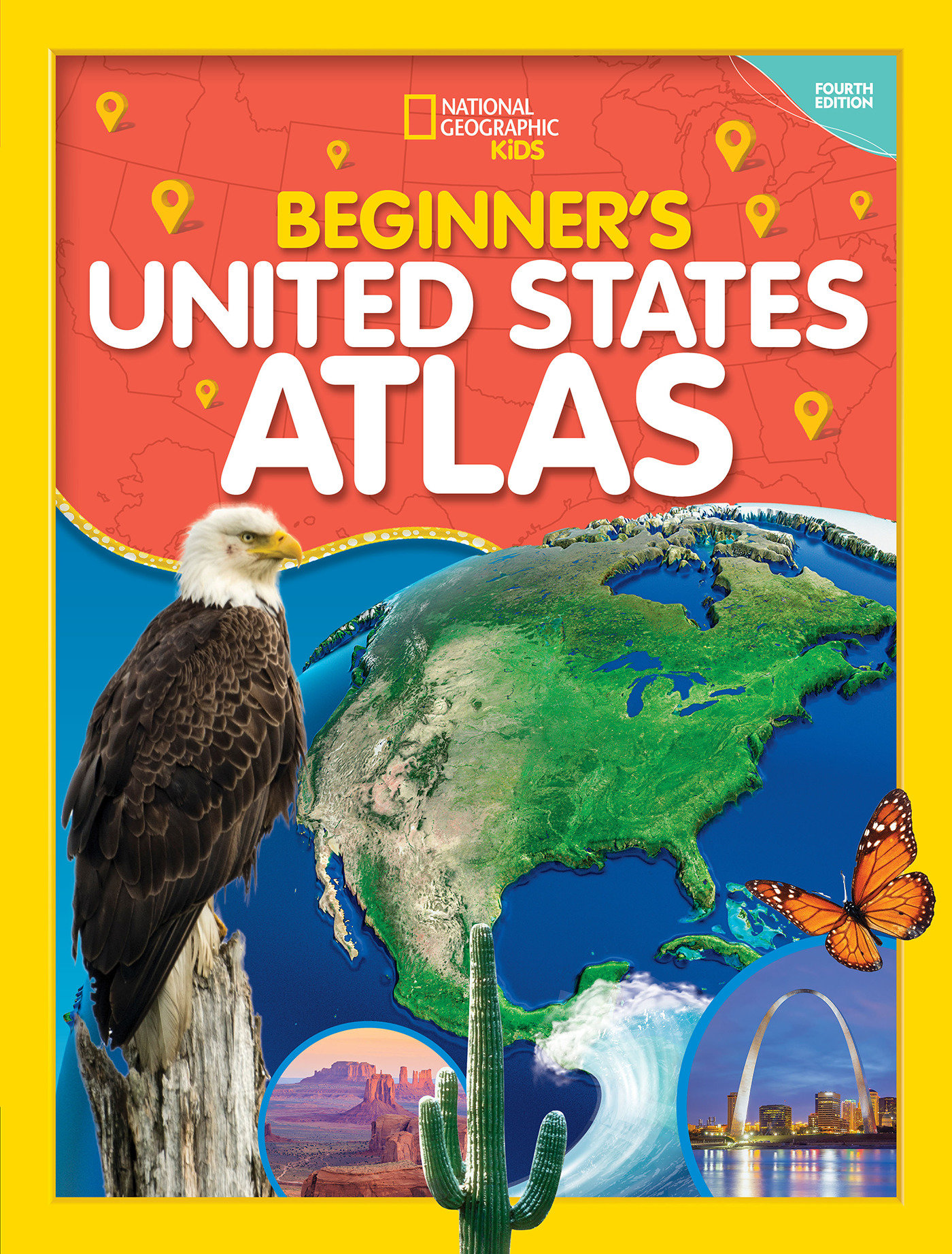 National Geographic Kids Beginner'S United States Atlas 4Th Edition (Hardcover Book)