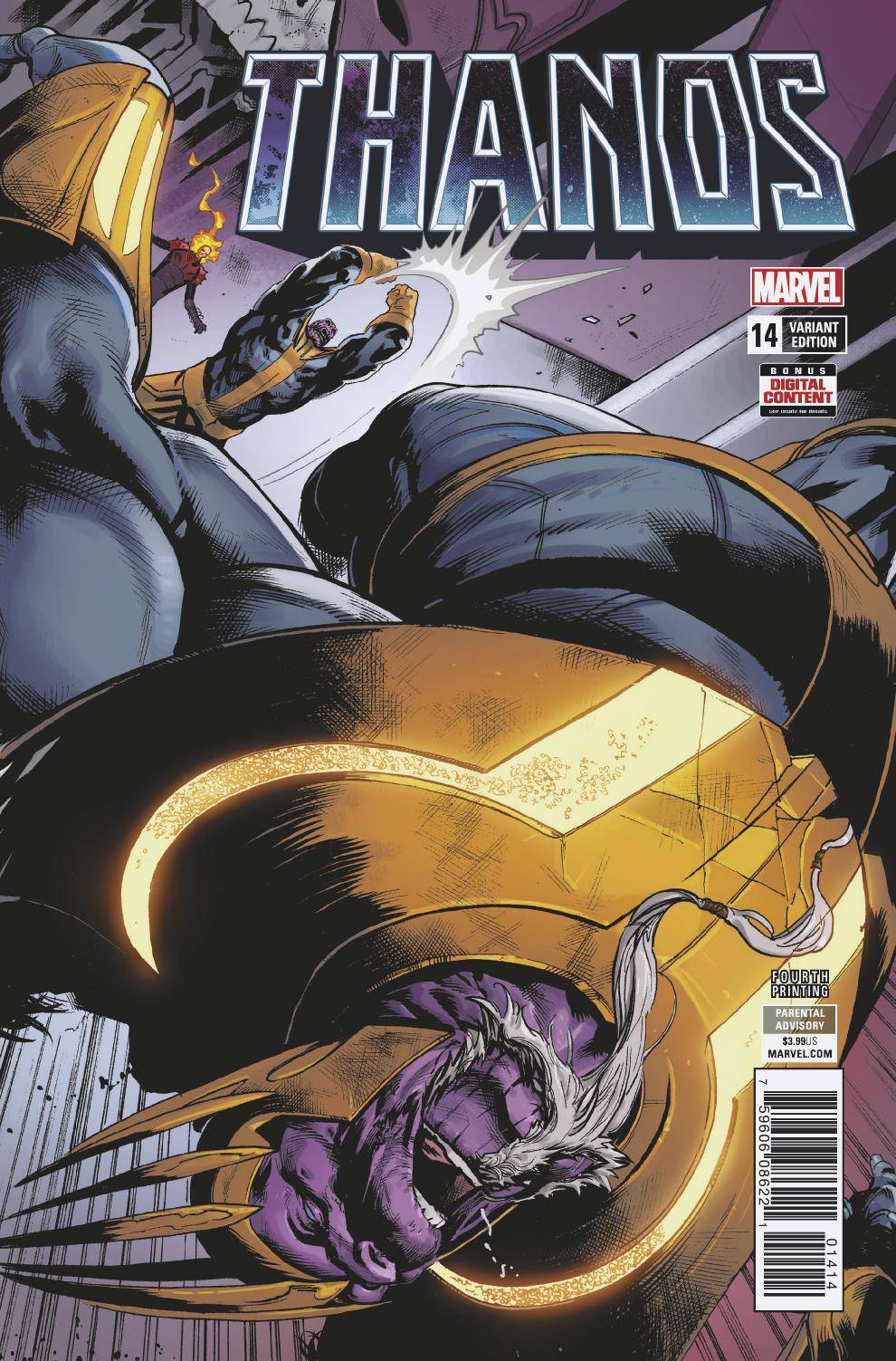Thanos #14 4th Printing Shaw Variant Leg