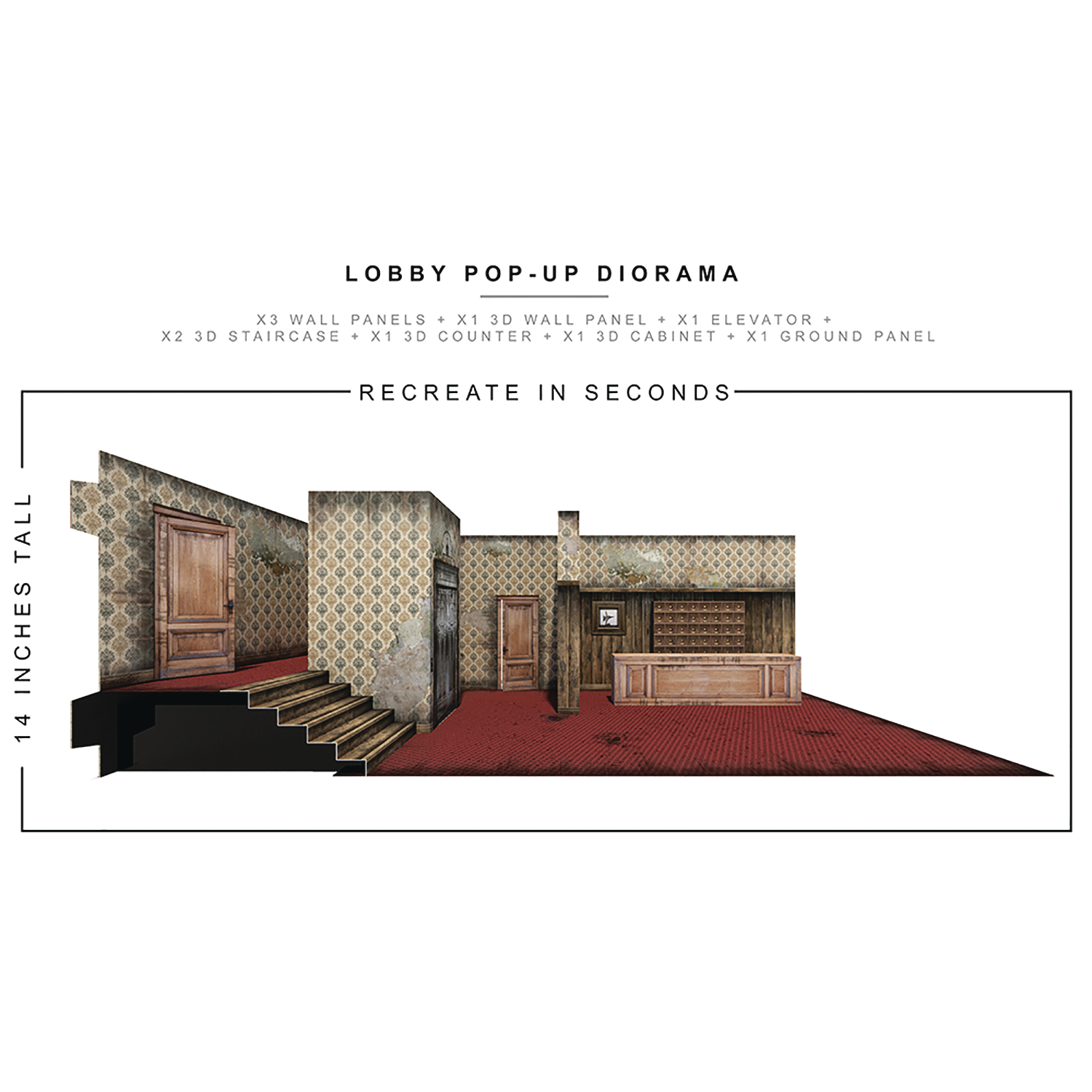 Extreme Sets Lobby Pop Up 1/12 Scale Diorama