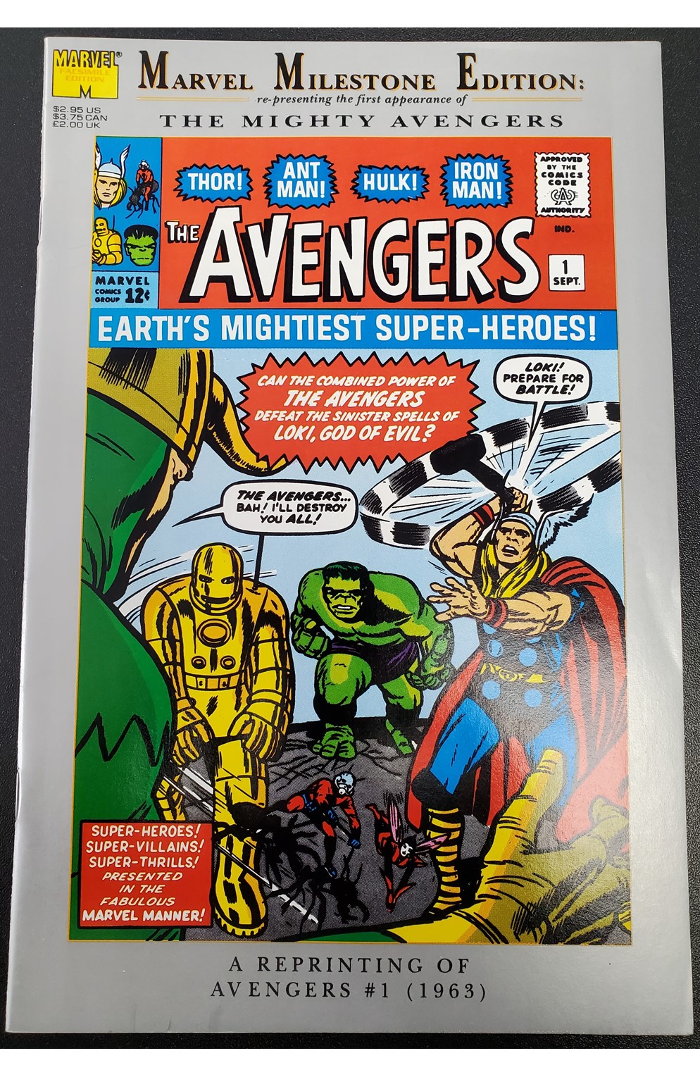 Marvel Milestone Edition Avengers #1 (Marvel 1993) 