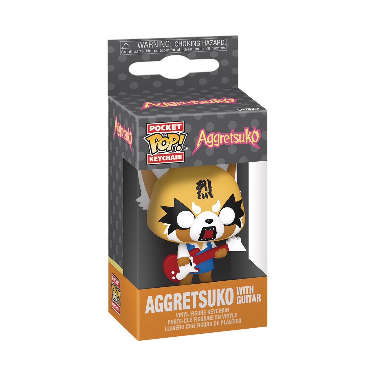 Pop Keychain Aggretsuko with Guitar Fig