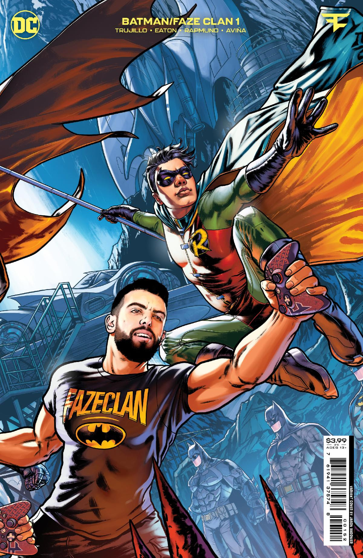 Batman Faze Clan #1 (One Shot) Cover E Jason Badower Connecting 4 Robin Variant