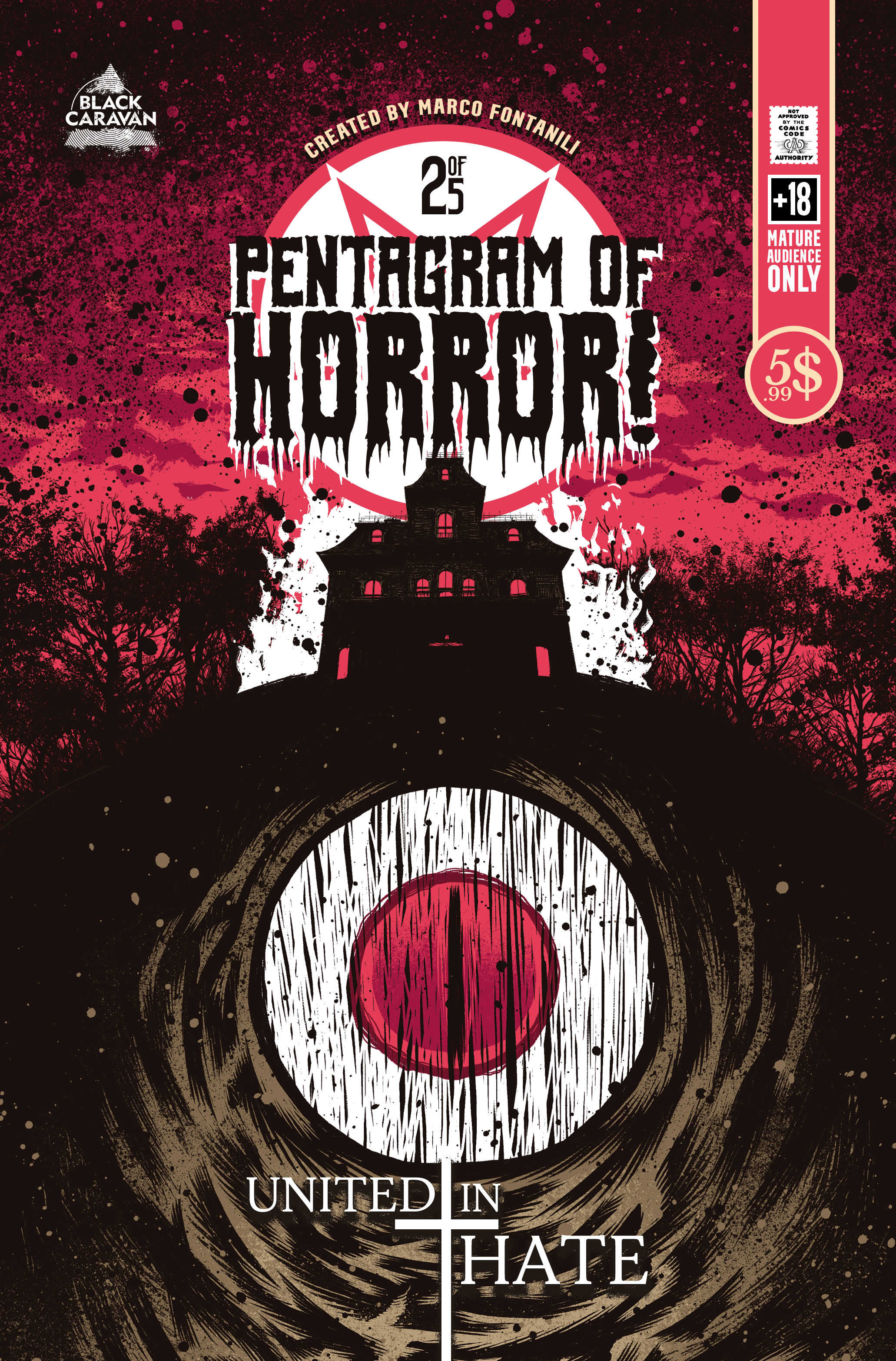 Pentagram of Horror #2 Cover B 10 Copy Fontanili