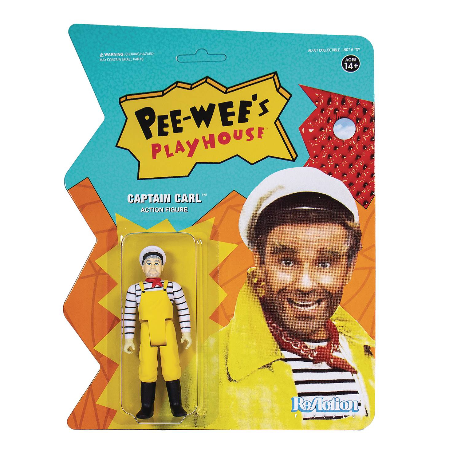 Pee Wees Playhouse Captain Carl Reaction Figure