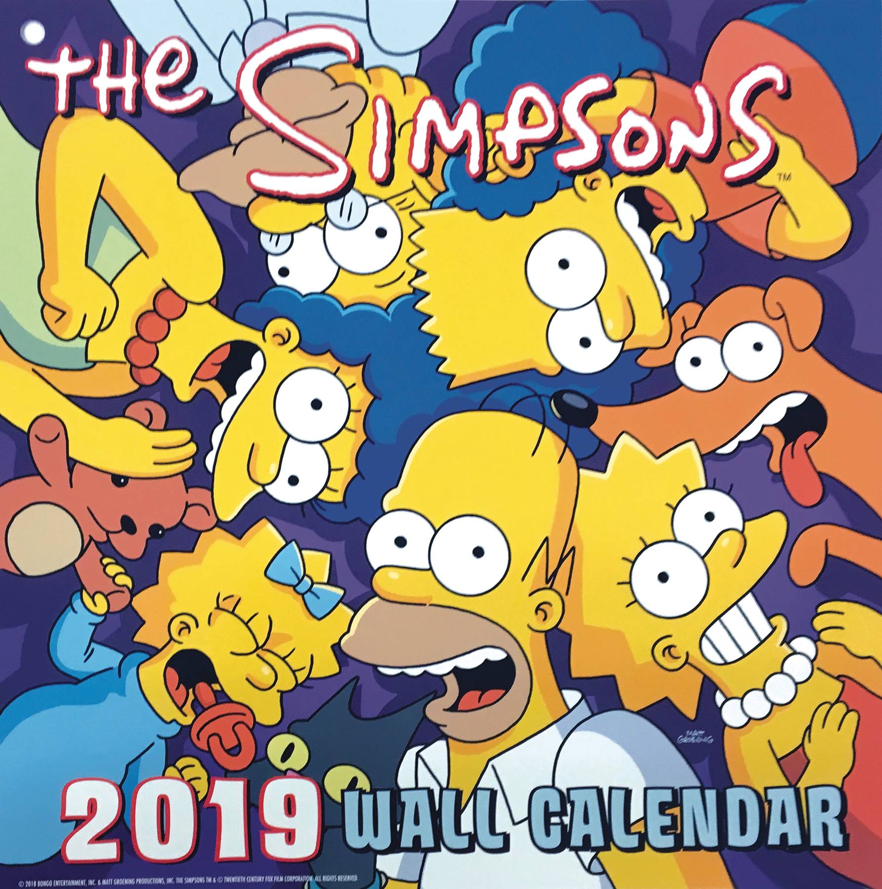 Simpsons 2019 Wall Cal