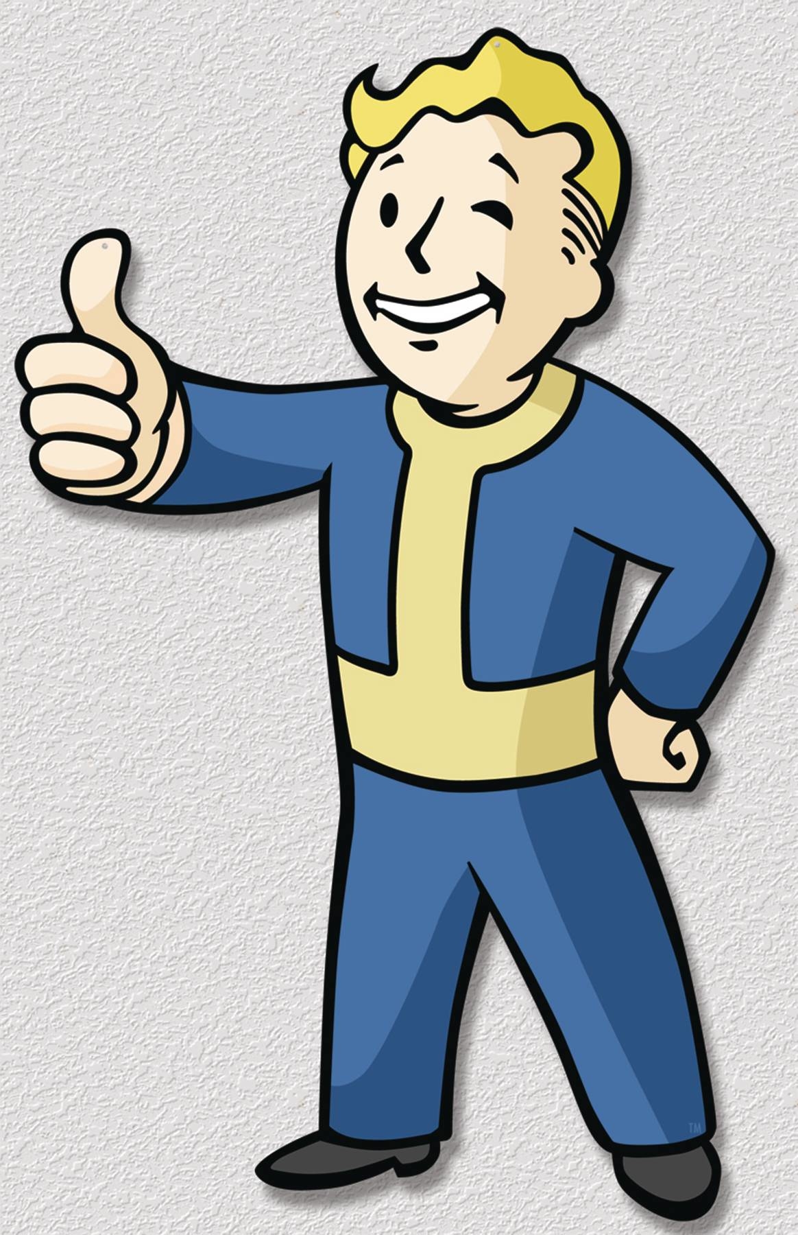 Fallout Vault Boy Die-Cut Tin Sign