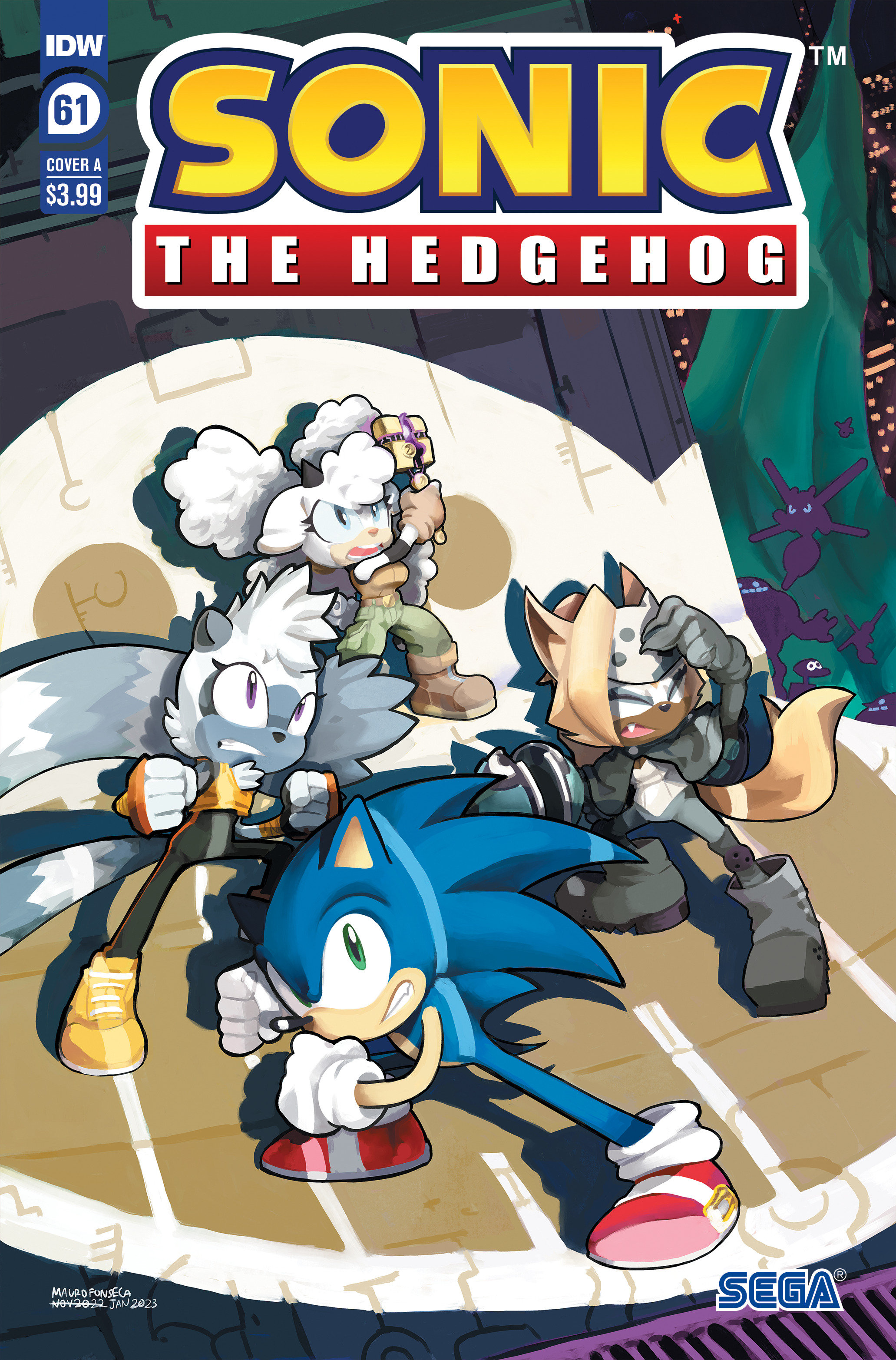 Sonic the Hedgehog #61 Cover A Fonseca