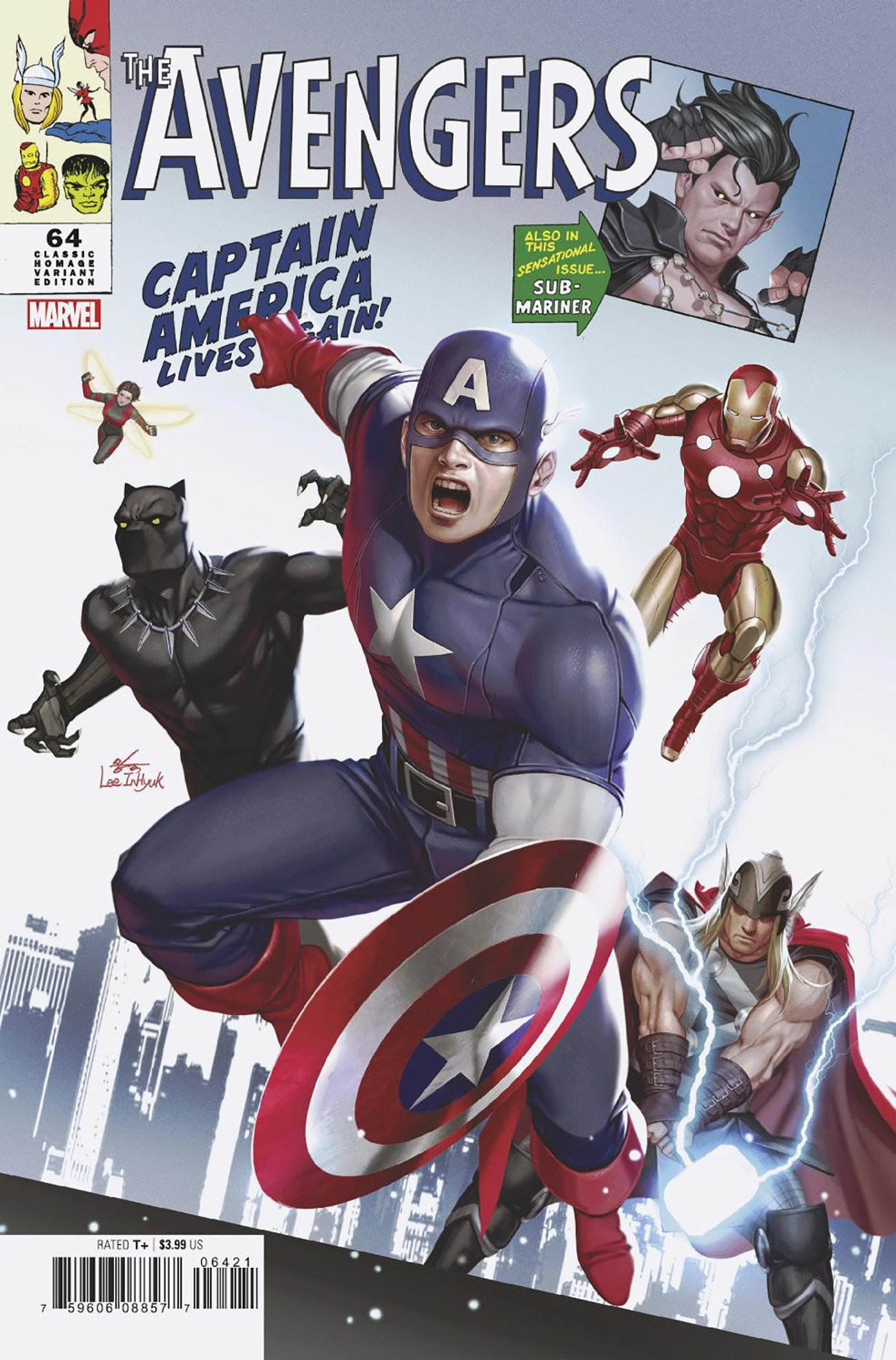 Avengers #64 Inhyuk Lee Classic Homage Variant (2018)