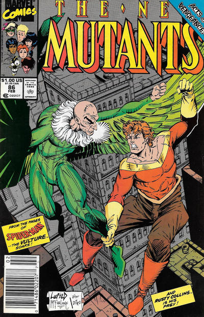 The New Mutants #86 [Newsstand] - Vf- 7.5