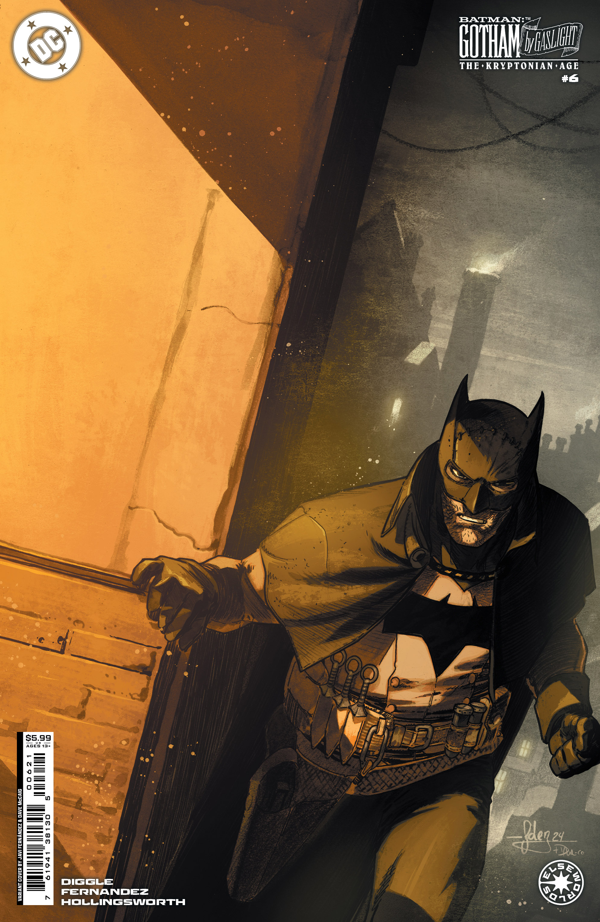 Batman Gotham by Gaslight: The Kryptonian Age #6 Cover B Javier Fernandez Card Stock Variant (Of 6)