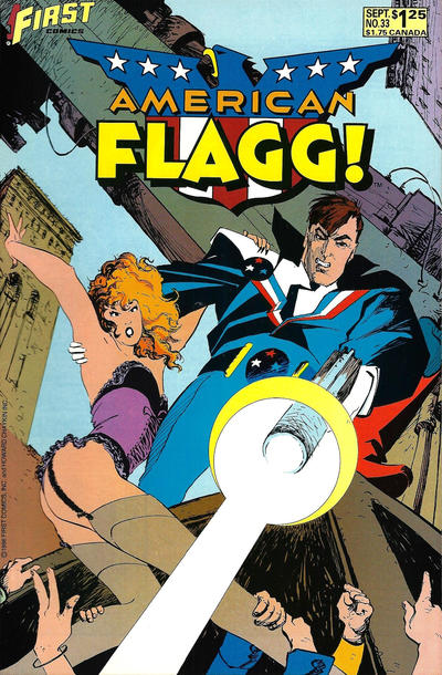 American Flagg! #33-Fine (5.5 – 7) Scarce