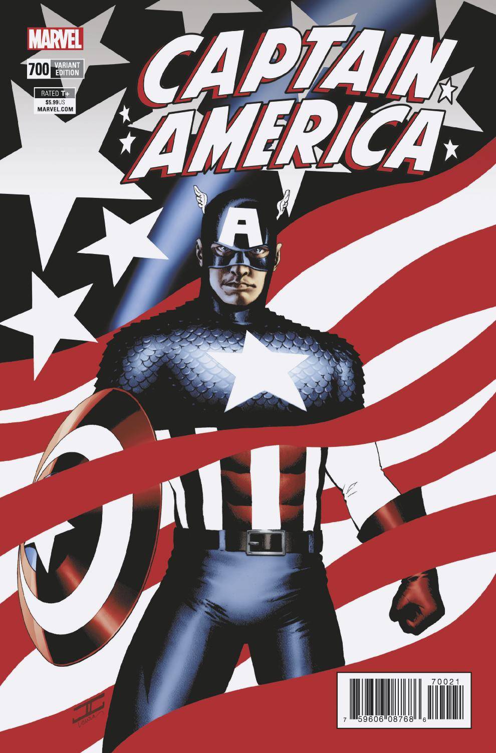 Captain America #700 1 for 25 Incentive Cassaday (2018)