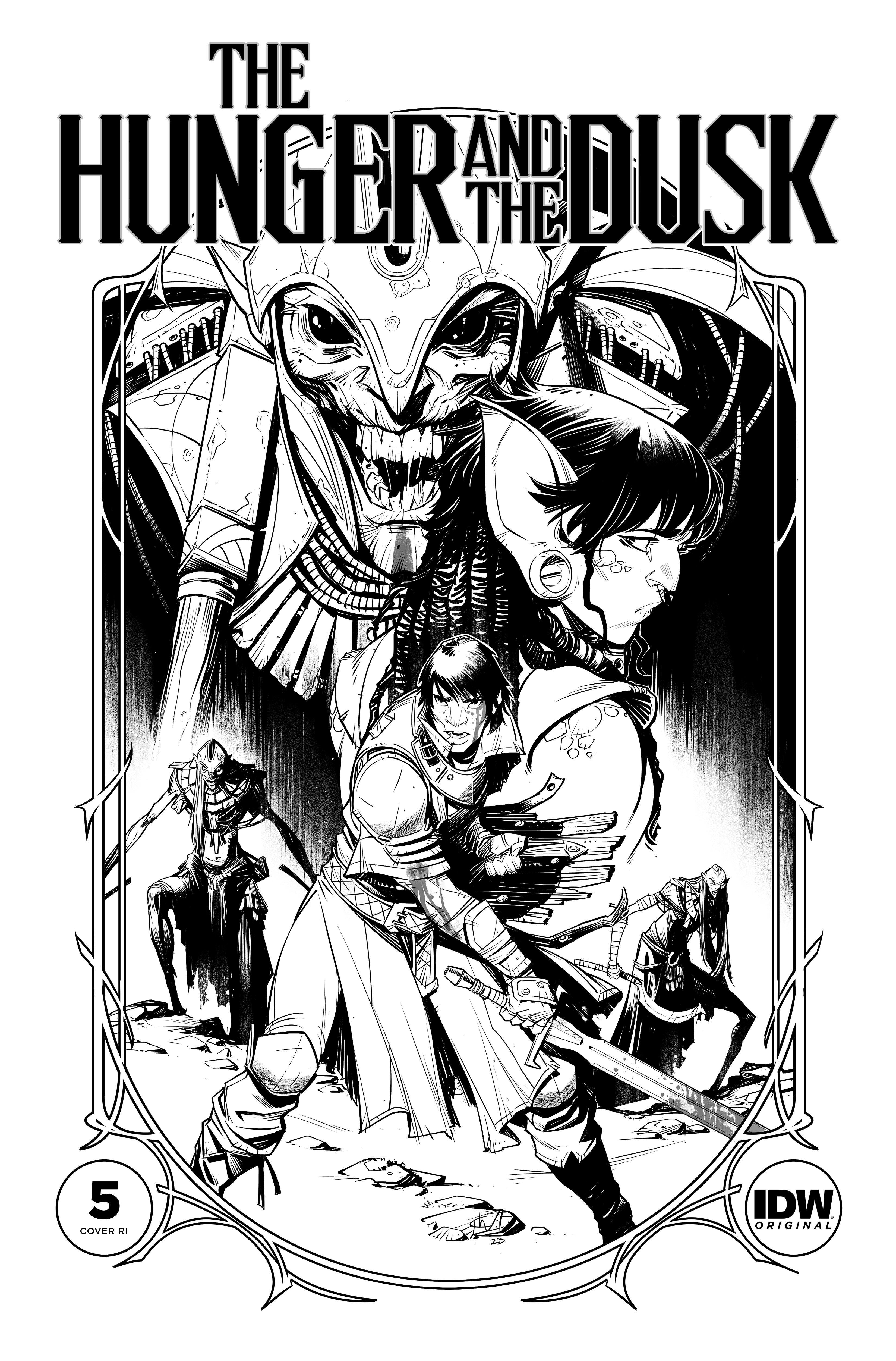 The Hunger and the Dusk #5 Cover Wildgoose B&W 1 for 25 Incentive