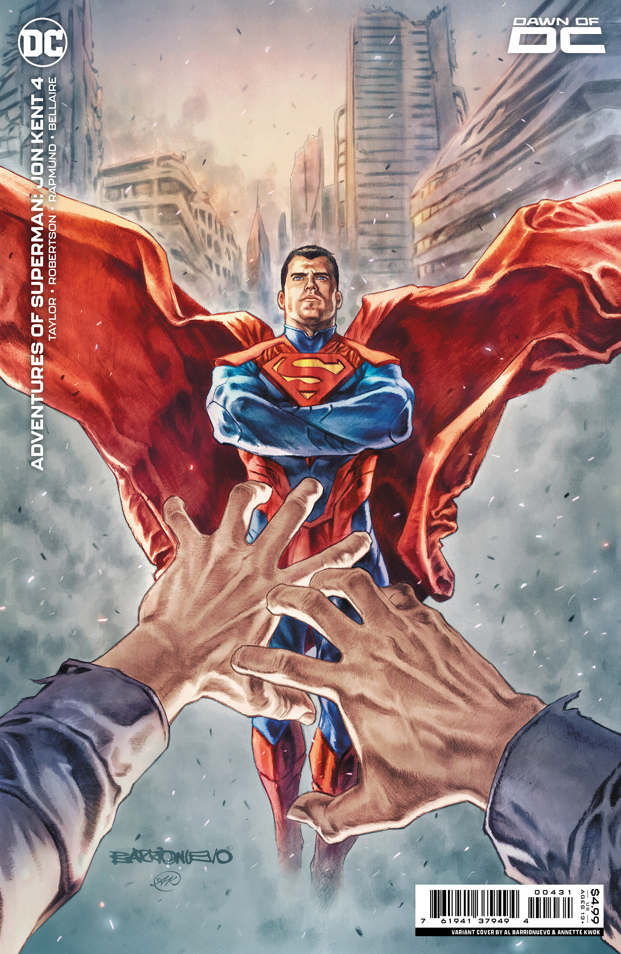 Adventures of Superman Jon Kent #4 Cover C Al Barrionuevo Card Stock Variant (Of 6)