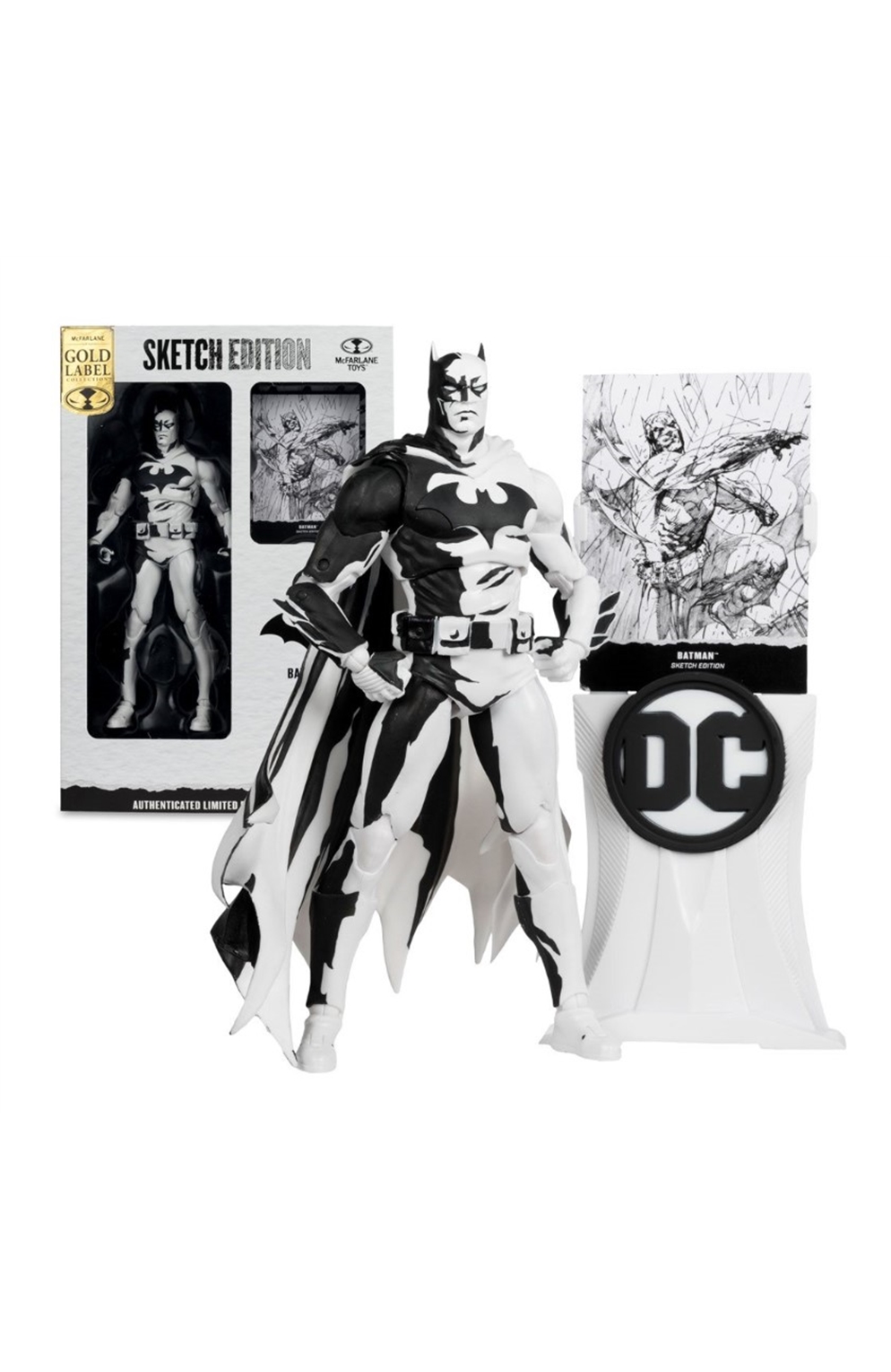 DC Multiverse Batman Hush Sketch Gold Label 7-Inch Scale Action Figure - Ee Exclusive