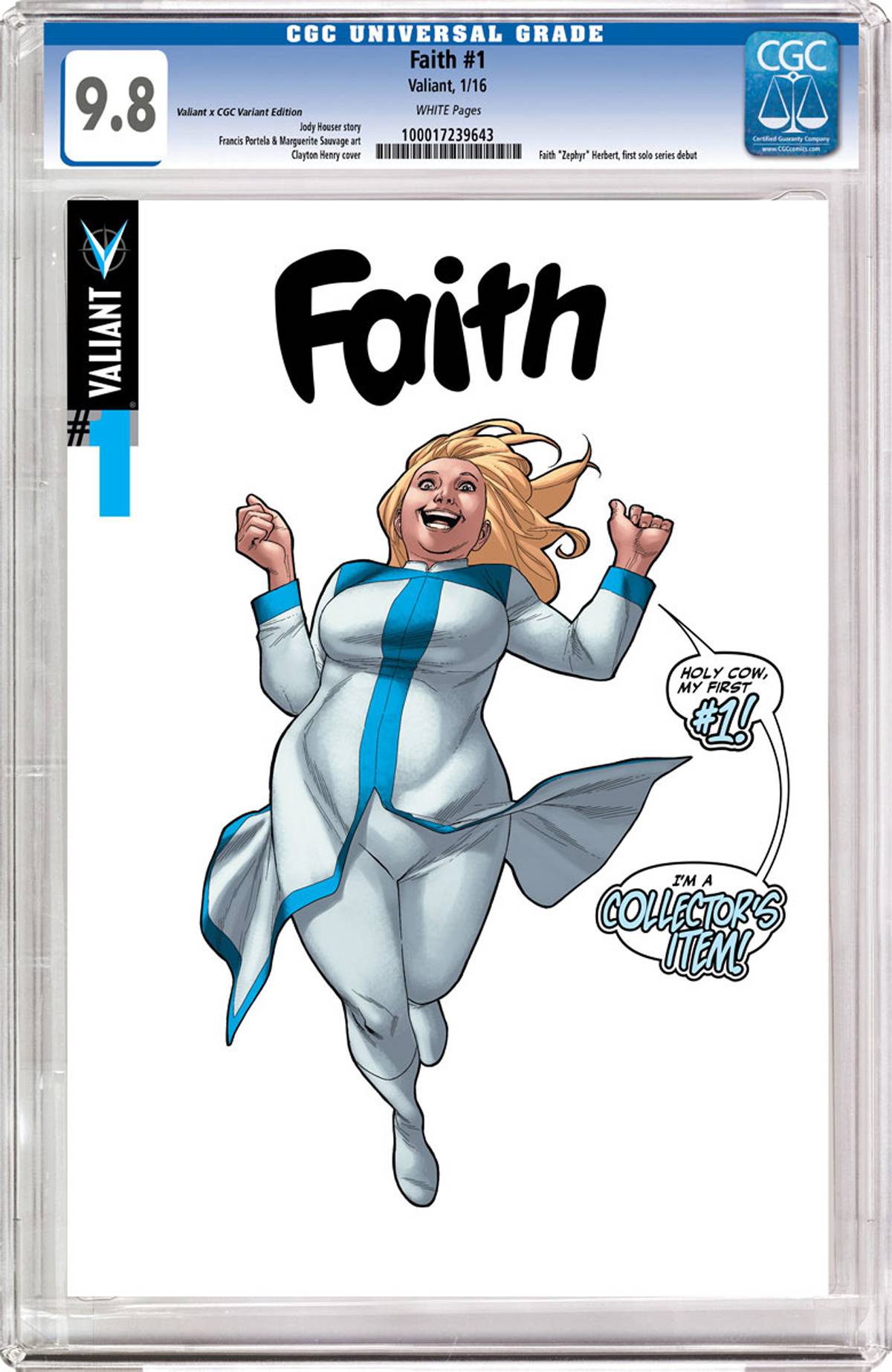 Faith #1 Cover C CGC Replica Henry