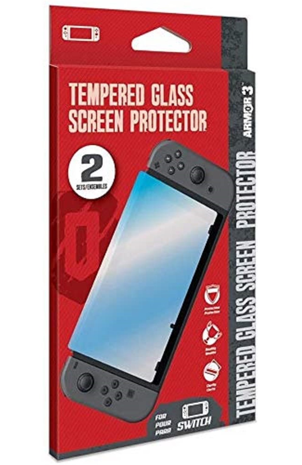 Armor3 Tempered Glass Screen Protector For Nintendo Switch