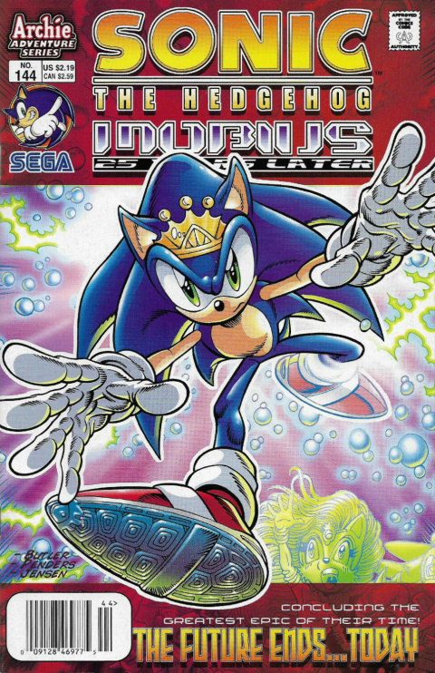 Sonic The Hedgehog #144 [Newsstand]-Very Fine