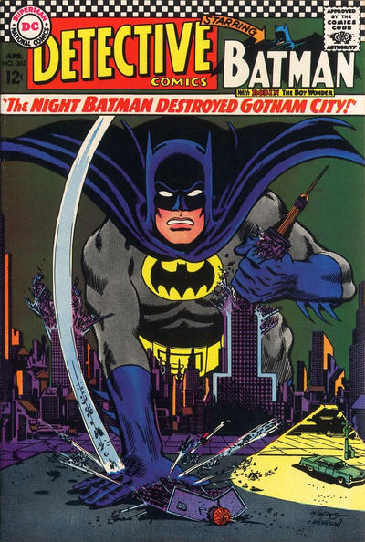 Detective Comics #362 - G-, Centerfold Detached At One Staple