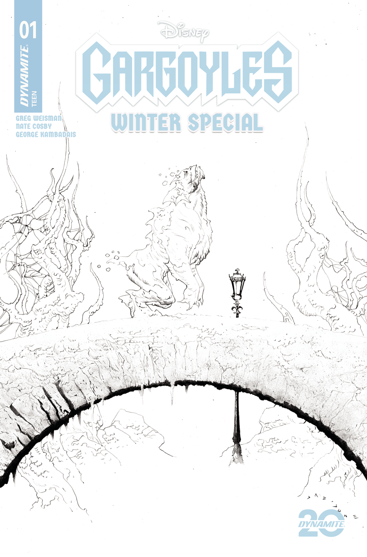 Gargoyles Winter Special #1 Cover E 1 for 10 Incentive Lee Line Art