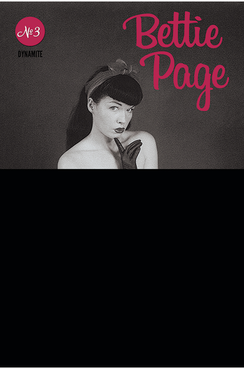 Bettie Page #3 Black Bag Photo Cover (Mature)