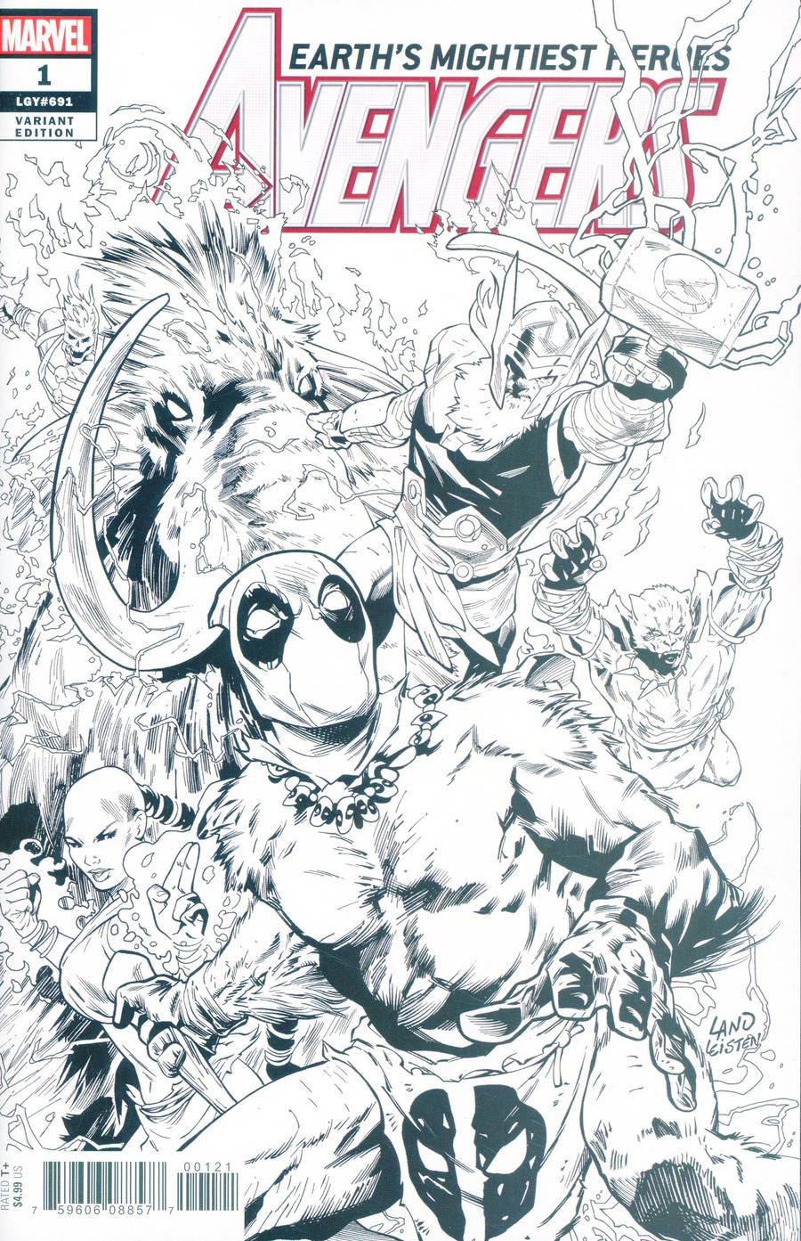 Avengers Party Sketch Variant #1 (2018)