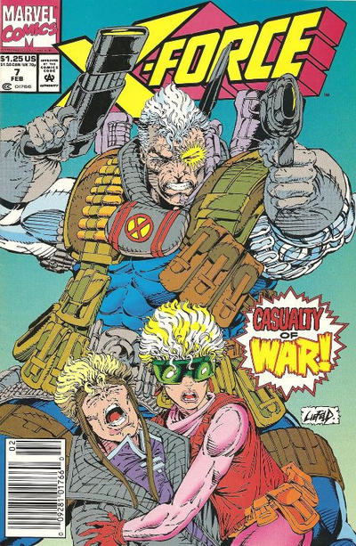 X-Force #7 [Newsstand]-Very Fine (7.5 – 9)