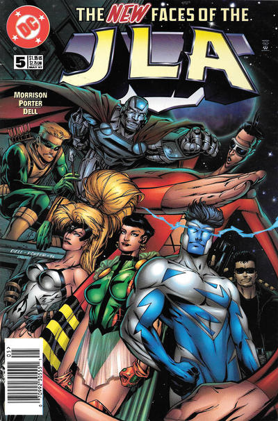 JLA #5 [Newsstand]-Very Fine (7.5 – 9)