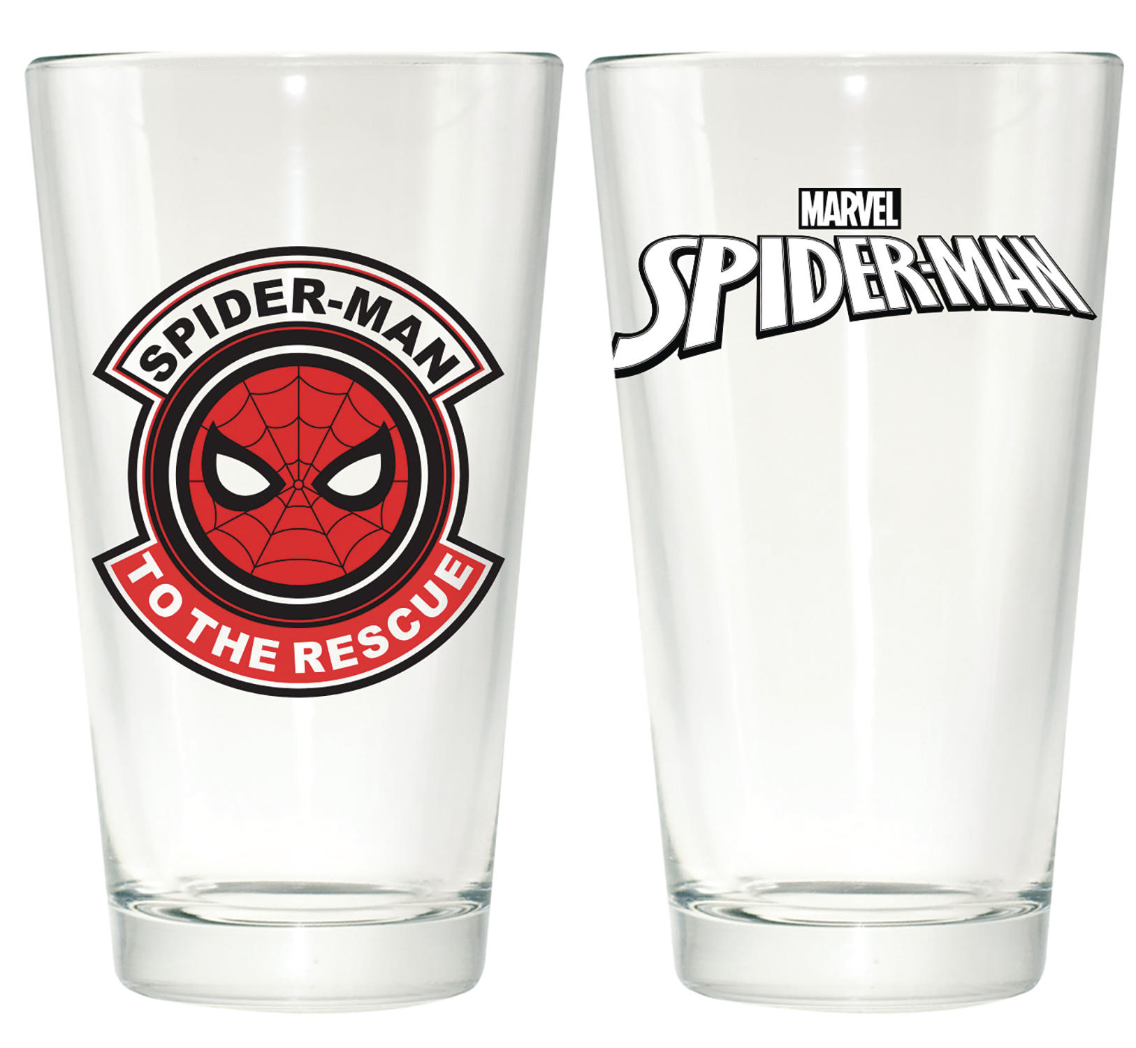 Spider-Man Clear Pint Glass