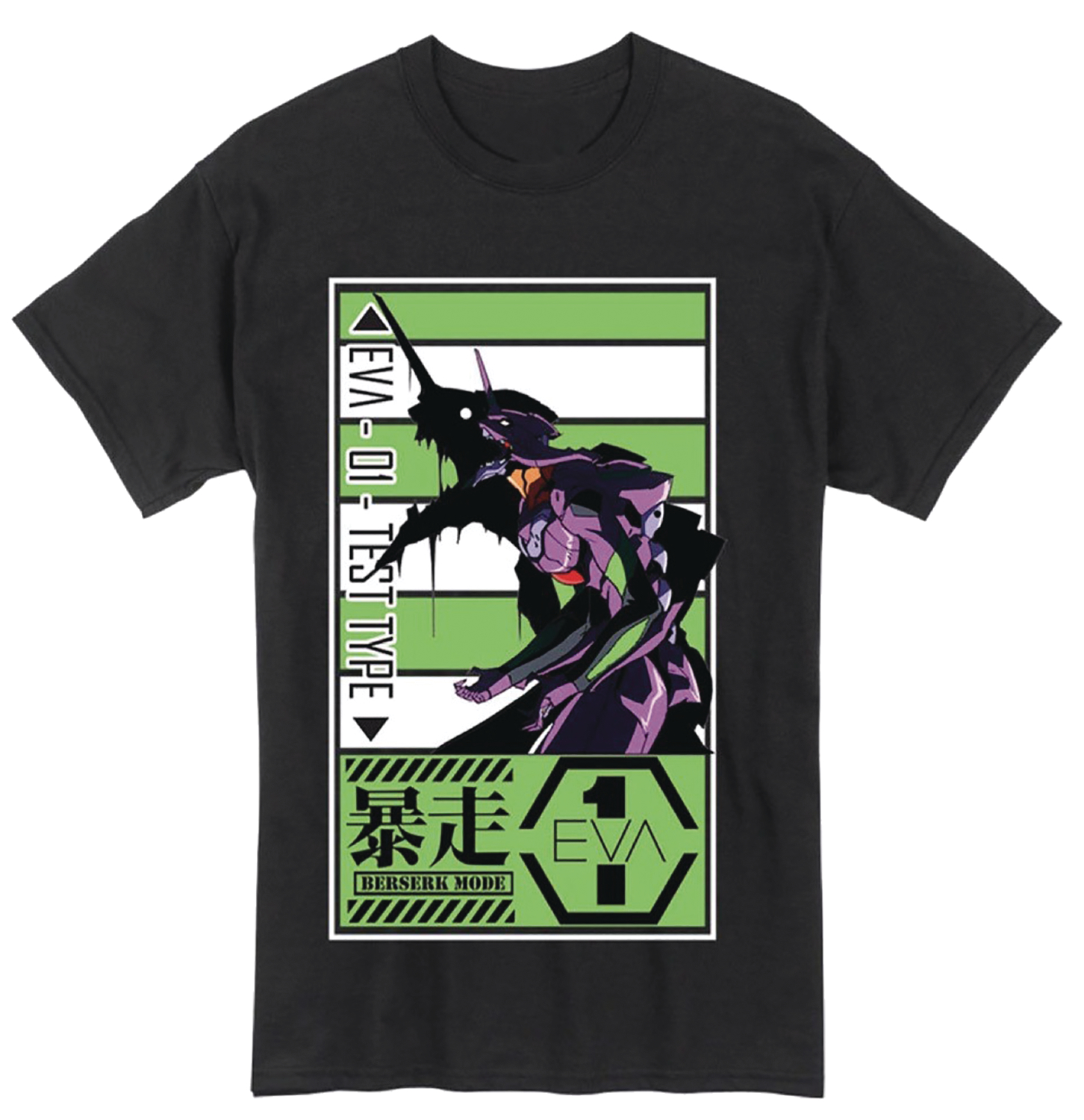 Evangelion Unit 1 Black T-Shirt XL