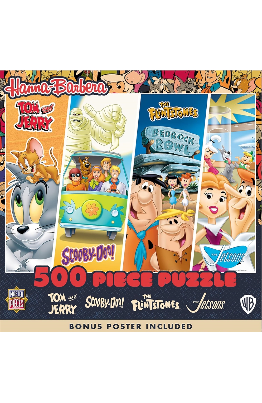 Master Pieces Hanna Barbera 500 Piece Collage Puzzle